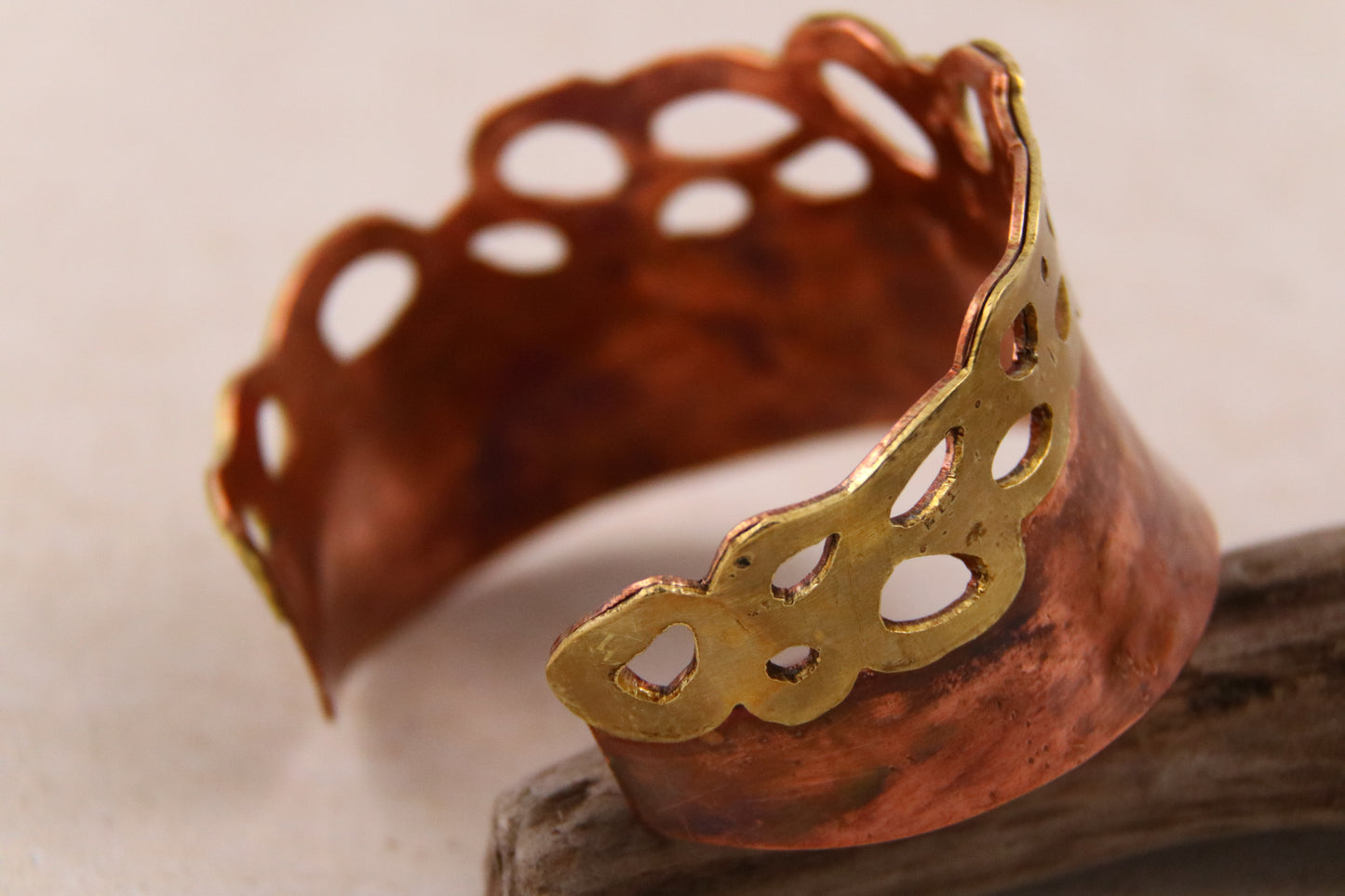 Copper & Brass Bubble Cuff