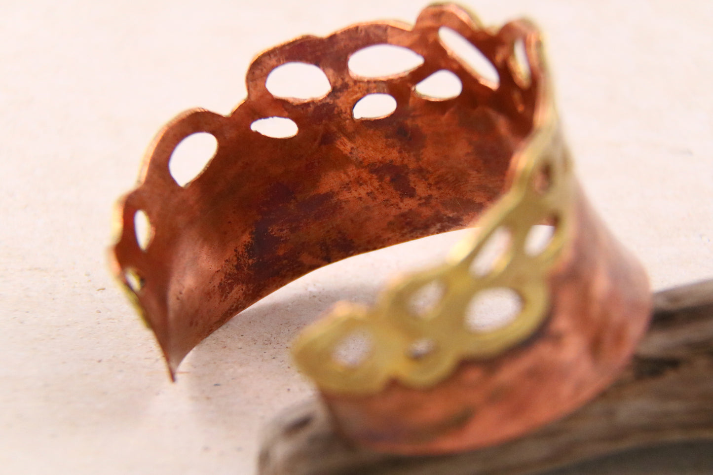 Copper & Brass Bubble Cuff