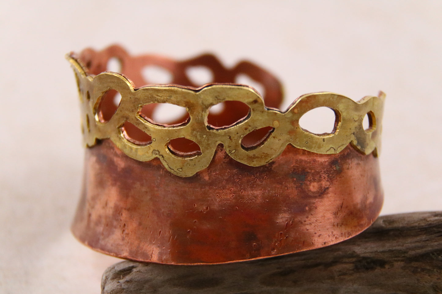 Copper & Brass Bubble Cuff