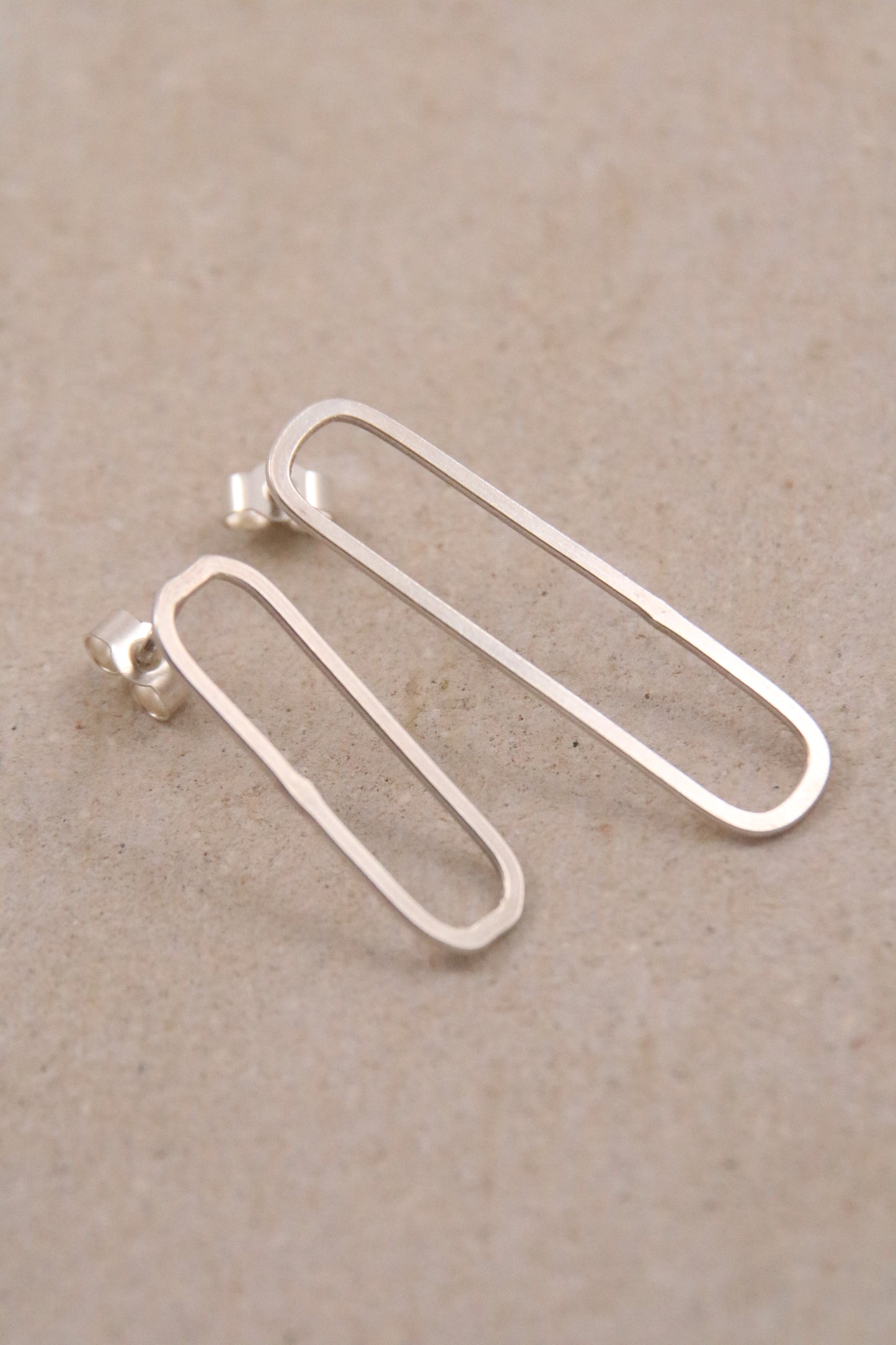 Paper Clip Earring Studs