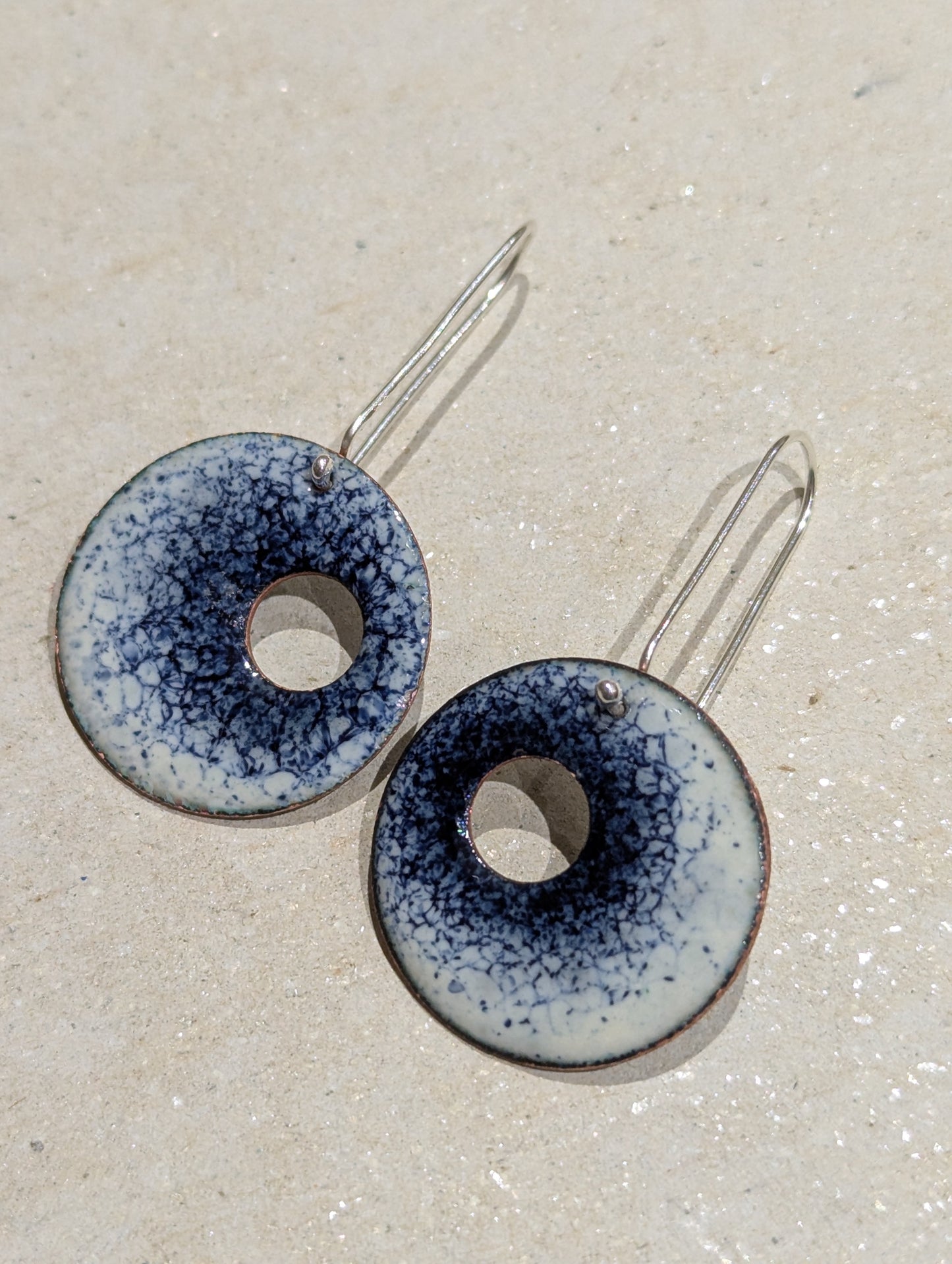 Bullseye Enamel Earrings