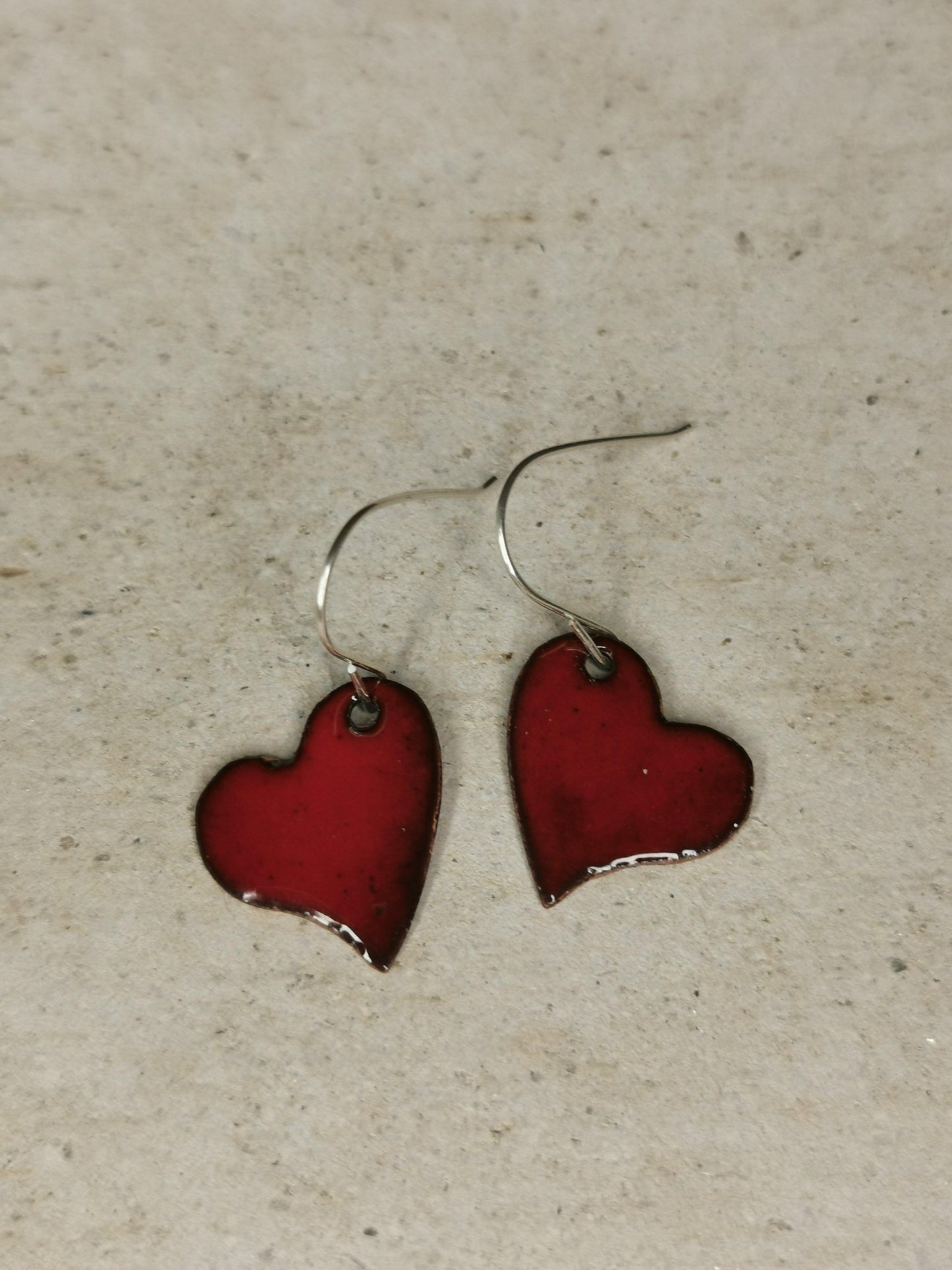 Small Enamelled Heart - NaomiRaeByDesign