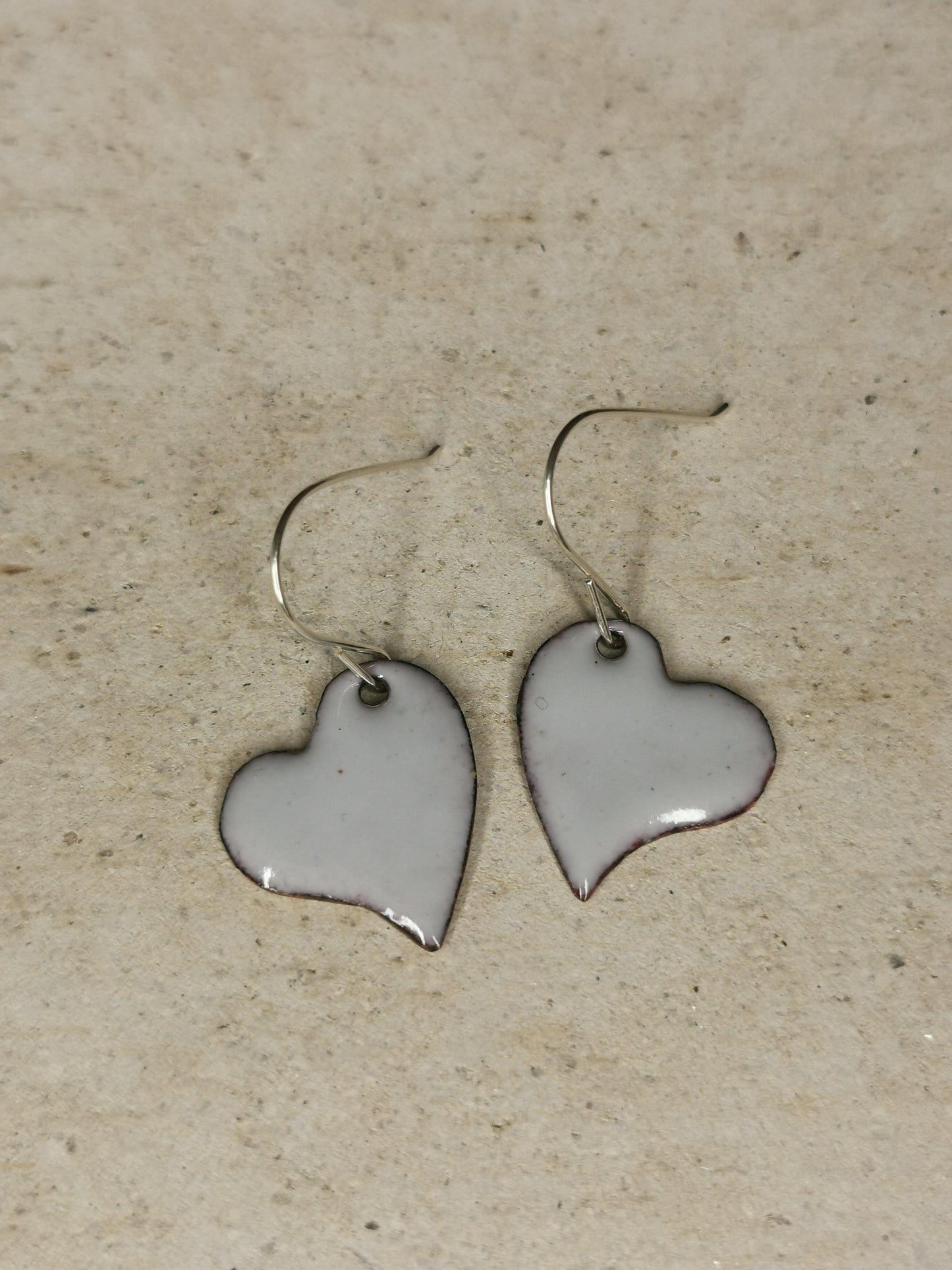 Small Enamelled Heart - NaomiRaeByDesign
