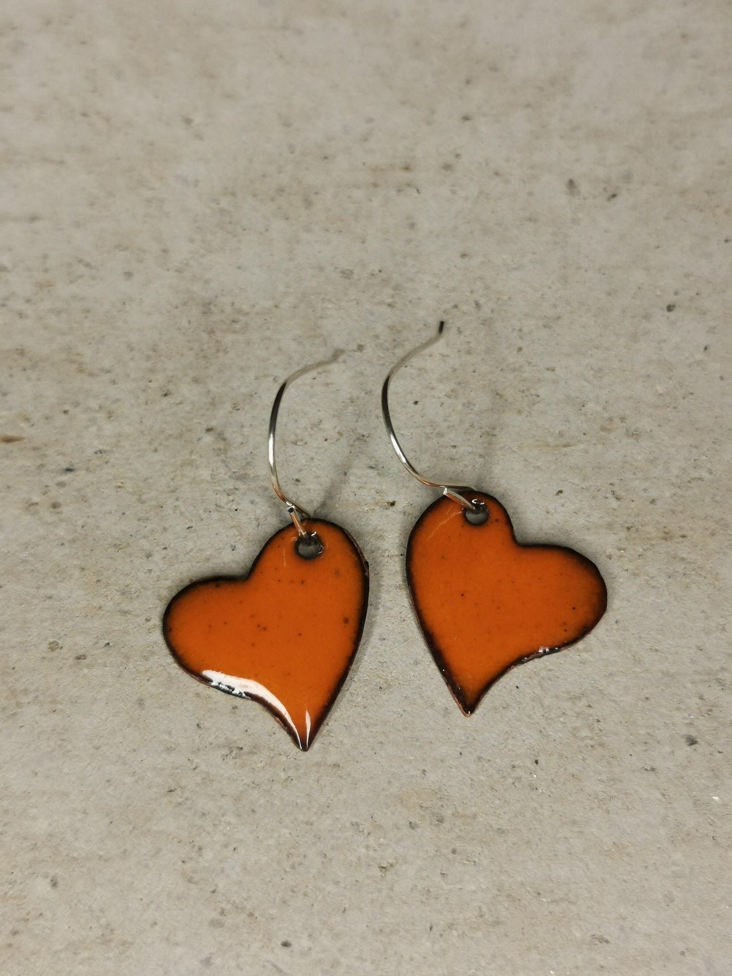 Small Enamelled Heart - NaomiRaeByDesign