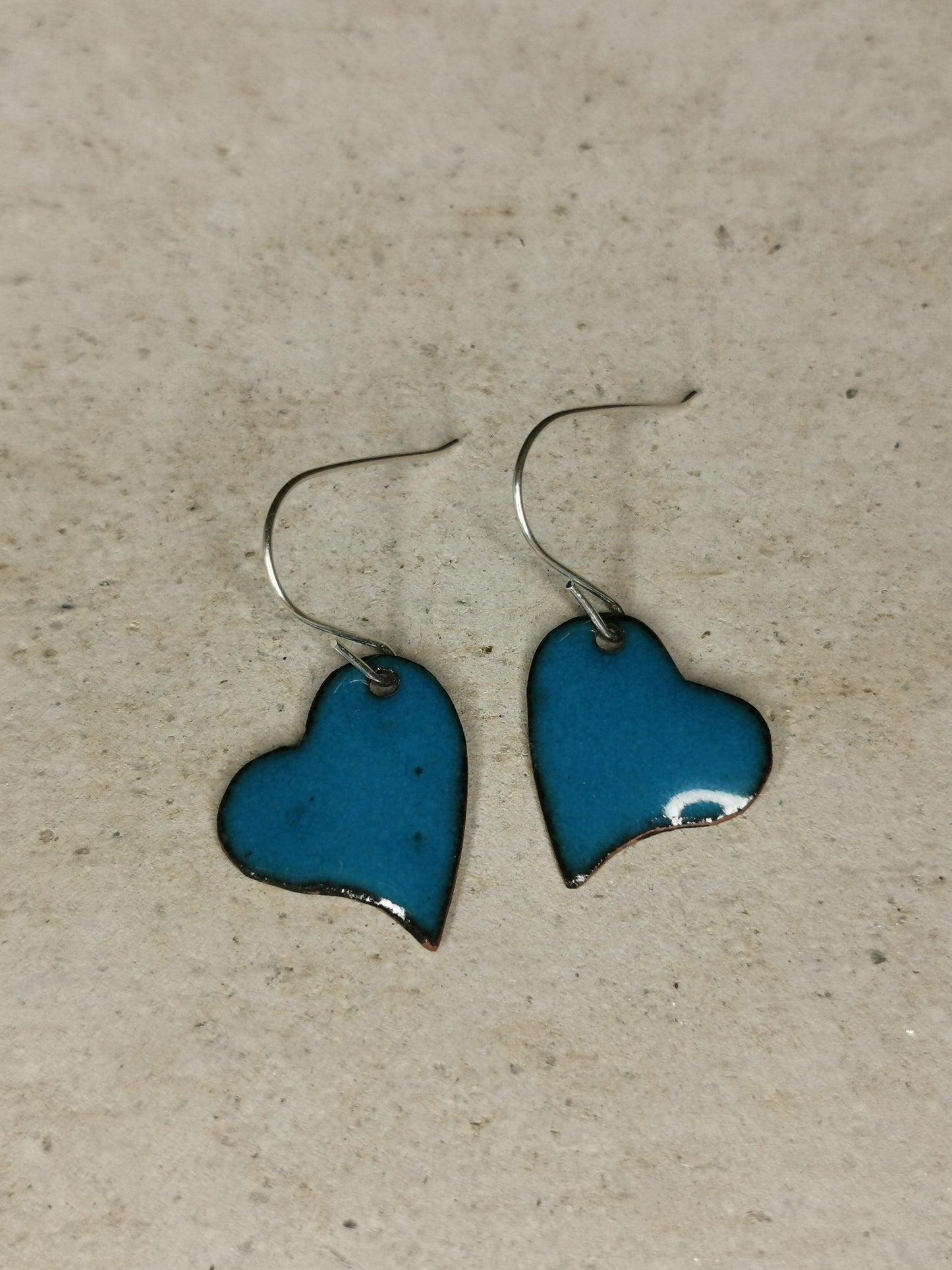 Small Enamelled Heart - NaomiRaeByDesign