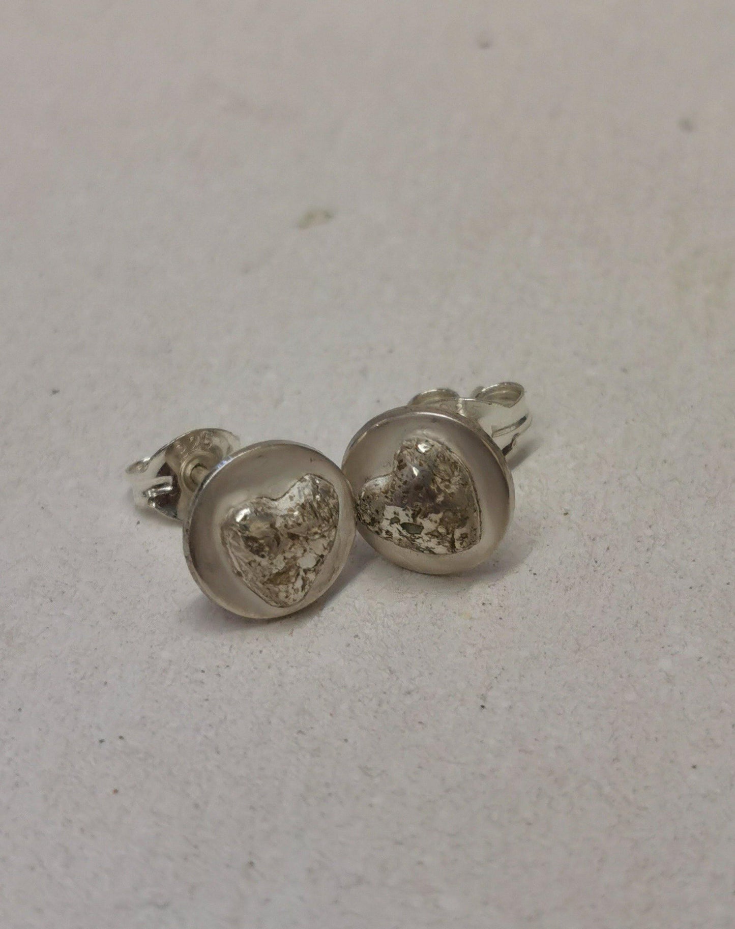 Memorial Heart Studs - NaomiRaeByDesign