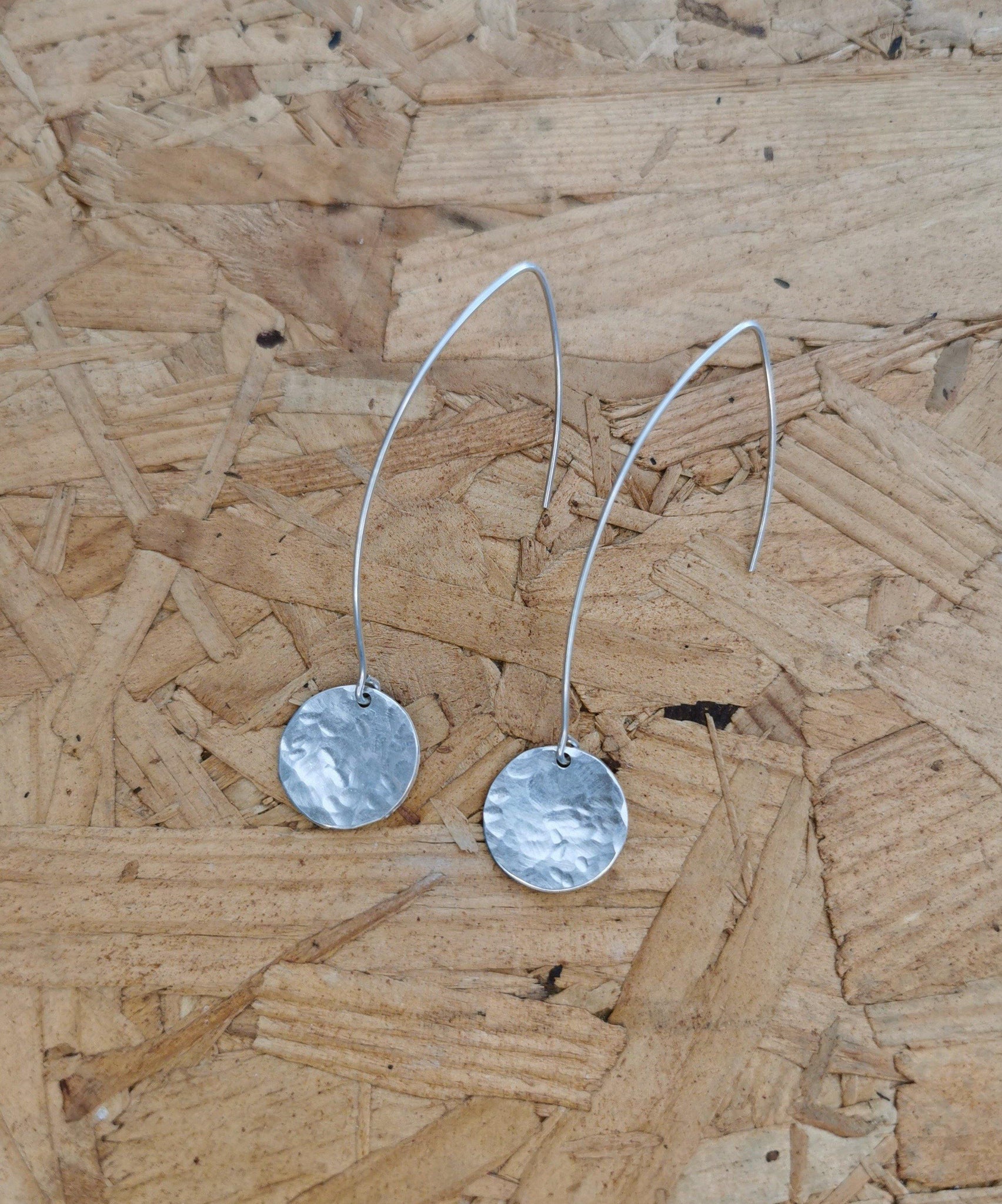 Hammered Dropped Disc's - NaomiRaeByDesign
