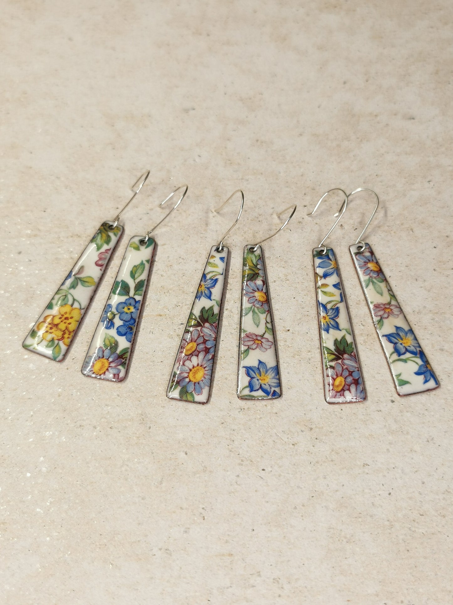 Floral Enamelled Trapezium